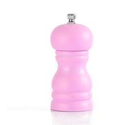 Ulalaza Wooden Salt & Pepper Mill Grinder 4 inch/11.5cm Tall Ceramic Rotor with Strong Adjustable Coarseness