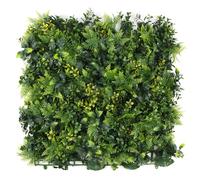 ULAND 12 Pack Artificial Fern & Boxwood Hedge Panels 20"x20" | UV Resistant PE Faux Greenery Privacy Fence Screen | Lush Greenery Wall Backdrop for Garden, Patio & Balcony | Maintenance-Free