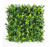 ULAND Artificial Hedge Panels 12-Pack, 20"x20" Faux Greenery Privacy Fence Wall Cover & Backdrop, Mixed Fern Leaves with UV Resistant PE Material for Outdoor Garden, Maintenance-Free, Easy to Install