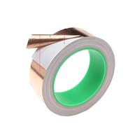 ULANEKWCJ Copper Foil Tape Copper Foil Conductive Tape 20m Roll 5-50mm Double Single Sided Pack of 2 3 5 Rolls(Double,20M PER ROLL-5ROLLS-5MM)