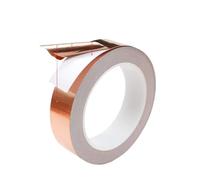 ULANEKWCJ Copper Foil Tape Copper Foil Conductive Tape 20m Roll 5-50mm Double Single Sided Pack of 2 3 5 Rolls(Single,20M PER ROLL-2ROLLS-40MM)