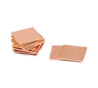 ULANEKWCJ Heatsink Copper Pad 10 Pcs Copper Heat Sink Sheet, 20x20mm, 0.8-1.0mm Thick, For GPU CPU Cooling(1.0mm)