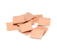 ULANEKWCJ Heatsink Copper Pad 5 Pcs Copper Shim Sheets Heat Sink Thermal Pad 20x20mm 0.8-1.0mm For Laptop GPU CPU(0.8mm)