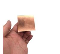 ULANEKWCJ Heatsink Copper Pad Copper Plates Anodes Electrodes For Electroplating T2 99.5% Purity Multiple Sizes(0.8x150x150mm 1pc)