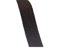 ULANEKWCJ Heatsink Copper Pad Cotton Webbing Strap 5m Multicolor Multiple Sizes Craft Sewing DIY(Twill Black001,15MM)