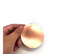 ULANEKWCJ Heatsink Copper Pad Round Copper Disc Sheet T2 Thickness 0.5-3mm Diameter 30-200mm 37 pcs(3x50mm 2pcs)