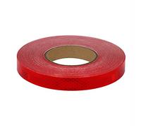 ULANEKWCJ Warning Barrier Tape Acrylic Self-Adhesive Reflective Marking Tape Multicolor 10 M X 2 cm(Red)
