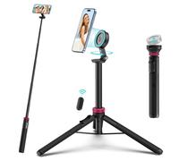 ULANZI 61'' Magnetic Selfie Stick Phone Tripod with Wireless Remote, Extendable Cell Phone Holder Stand, Compatible with MagSafe, Cellphone Tripod for iPhone 17 16 15 14 13 12 and Android Phones