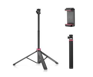 ULANZI 81" Camera Phone Tripod, Extendable Aluminum Tripod, Adjustable Selfie Travel Stand with 1/4" Screw, 360° Ball Head, for Camera Video Light, w ST-07 Phone Tripod Mount for Smartphone