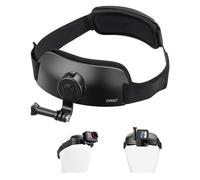 ULANZI CM027 Phone Head Strap Mount Support Vertical Shots for iPhone, GoPro Hero 12 11 10 9 8 7 6 5 4 Session 3+ 3 2 1 Max, DJI Osmo Action, Insta360, Action Cameras Head Mounted Phone Holder