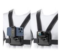 ULANZI CM028 Adjustable Chest Mount Harness - Vertical/Horizontal Switching for GoPro DJI Insta360 Action Cameras - Phone POV Chest Strap Mount Harness for iPhone Samsung Cameras