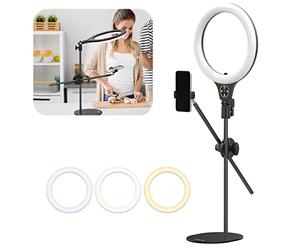 Ulanzi Desktop Overhead Shooting Bracket Ring Light Set with Tripod Ring-10