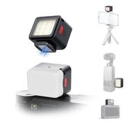 ULANZI DG01 Video Light, Vlogging Light with Cold Shoe, 5600K Colour Temperature, Magnetic Camera Light Brightness Adjustable, 500mAh Battery Photography Lighting for YouTube Video