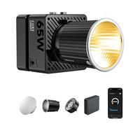 ULANZI EC65 Video Light - 65W COB LED Video Light Mini Bi Color Portable Continuous Output Lighting with Battery & APP Control, 2700K-6500K CRI≥95 Bowens Mount Handheld Spotlight for Camera, Tripod
