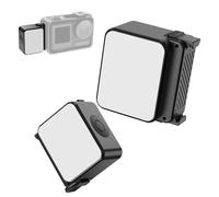 ULANZI LM18 2-Pack Vlogging Light Mini LED Action Camera Video Light Magnetic Photography Fill Lighting for DJI Osmo Action 3/4 Camera Cage Accessories and Ulanzi PK-06 Pocket 3/4 Expansion Adapter
