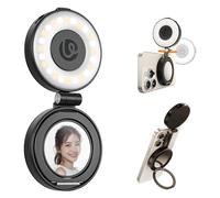 ULANZI LM23 Magnetic Selfie Light Compatible with Magsafe, Upgraded 360° Phone Selfie Ring Light for iPhone, LED Phone Beauty Fill Lights with Mirror for Selfies/Video Calls/Conference/Vlogging