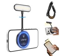 ULANZI M10 Magnetic Selfie Light - Gooseneck LED Phone Fill Light Portable Video Conference Lighting, 5 Brightness Levels & Modes, Flexible Arm LED Lights for iPhone/Android/iPad/Laptop/Photo/Reading