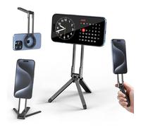 ULANZI MA30 Magnetic Phone Stand iPhone Aluminum Mini Tripod Foldable Pocket Cell Phone Stand Double-Sided Magnet Quick Mount Compatible iPhone 16 15 14 13 12, 12N Magnetic Tripod