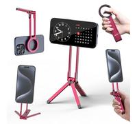 ULANZI MA30 Magnetic Phone Tripod Stand for iPhone - Aluminium Maglock Smartphone Mini Tripod Pocket Cell Phone Stand Strong Magnet Quick Mount Compatible with iPhone 16 15 14 13 12 Series, Red