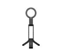 ULANZI MA60 Magnetisches Handy-Stativ kompatibel mit iPhone 17 16 15 14 13 12 Magsafe， Sumsung， 3in1 Aluminium Mini Selfie Stick， Faltbar Taschen-Handy-Ständer， 14 N Doppelseitiger Magnet，， Schwarz