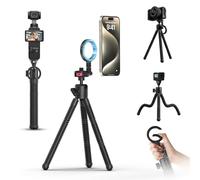 ULANZI MT30 Magnetic Flexible Tripod for iPhone with 1/4" Thread, Mini Bendable Phone Holder Stand for MagSafe & Cameras, Octopus Mini Tripod Mount for Creative Shooting & Video Recording