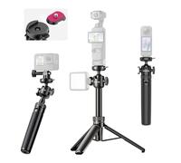 ULANZI MT90 Action Camera Tripod Stand Vlog Handle Grip with Cka Quick Release w Ballhead w Cold Shoe, Camera Desktop Tripod for Go Pro Hero, Insta360, DJI Osmo Pocket/Action/360, Small Cameras