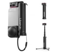 Ulanzi MT98 Foldable Invisible Selfie Stick and Mini Tripod 2-in-1 - For Action Cams - Extendable up to 57 cm - 1/4 Inch Connection - Compact for Travel - Black
