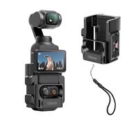 ULANZI PK-06 Expansion Adapter Accessories for DJI Osmo Pocket 3 - Aluminum Protective Cage Metal Bracket Mount with 1/4 Screw Holes/Gopro Adapter/Cold Shoe/Osmo Action Quick-Release