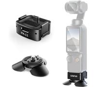 ULANZI Quick Release Mini Tripod Kit for DJI Osmo Pocket 3, Type-C Full-Function Port Charging Adapter Base for Pocket 3 Accessories with 1/4 Screw Hole for Tripods (PK-08 & PK-11)