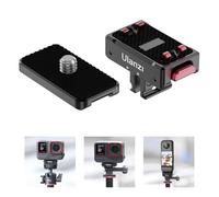 Ulanzi Quick Release Mount for Insta 360, Snap-On Magnetic 2 Prong and 1/4 Thread Mount for Insta360 ACE/ACE PRO/X5/X4/X3
