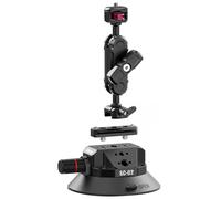 ULANZI SC-02 4.5" Camera Car Suction Cup Mount for DJI OSMO， GoPro Hero， Nikon， Sony， DSLR， Vacuum Suction Cup Holder with Pump and Quick Release NOTA Magic Arm， Camera Car Mount