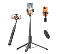 ULANZI SK27 Phone Tripod Stand 154 cm, Concealed Mount Head, Extendable Selfie Stick Tripod, 200° Angle & 1/4" Screw, Tripod for Smartphone Compatible with iPhone/Samsung/Android