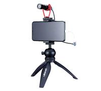 ULANZI Smartphone Vlog Kit with SAIREN Video Microphone + Handheld Tripod + Smartphone Clamp for iPhone 11 Pro Max
