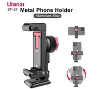Ulanzi ST-27 Metal Phone Holder Clamp With Cold Shoe Arca 360°Rotatable tripod Mount Clip for TikTok Vlog Photography ST-27 with MT-08