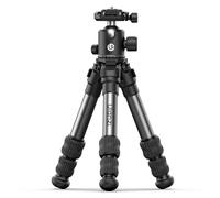 ULANZI TT30 Travel Ultra Portable Camera Tripod w Panorama Ball Head, Professional Aluminum Mini Tabletop Desktop Tripod for Mirrorless Camera/DSLR/Phone, Folded Only 11.8" 1.8lbs, with Bag
