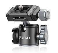 ULANZI U-80L Ball Head for 1/4" Tripod - 360 Rotating Panoramic Camera Mount With Arca Quick Release Plate & Cold Shoe for DSLR, Camcorder, Monopod, Slider