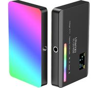 Ulanzi VL120 RGB Camera Video Light Mini Portable 3100mAh Photography Lighting Smartphone Vlog Fill Light RGB Video Light Black