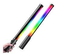 Ulanzi VL119 RGB LED Light Wand, 360°RGB Video Wand Stick for Photography, 2600mAh Built-in Rechargable Cube Light, 2500-9000K Dimmable Camera Light w LCD