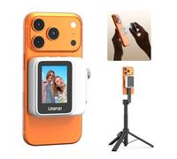 ULANZI VM02 Phone Selfie Screen for iPhone & Android, Magnetic Wireless Rear Camera with Remote Knob Focus, 1000mAh Battery for Vlog/Live Streaming/YouTube/TikTok(with Magnetic Ring)