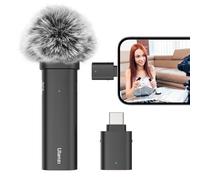 ULANZI Wireless Lavalier Microphone for Smartphones, Plug-Play Mic with Charging Cable(Type-C Port) for Phone Video Recording Interview Youtubers Vloggers, 32.8ft Transmission Range