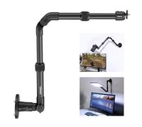 ULANZI ZJ04 Magic Arm Camera Wall Mount Overhead Mount, 70cm/27.6inch Aluminum Adjustable Articulating Arm w 1/4" Ball Head for Cameras DSLR Lights Mount for Live Streaming/Photo Video Shooting