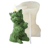 ulapithi Dog Silicone Mold, Yorkshire Dog Resin Epoxy Molds, Non-Stick Fondant Mold for Cake Decorating Candle Making Soap Making Resin Epoxy Plaster Decor