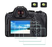 ULBTER Screen Protector for Canon EOS R6 Mark III / R6 Mark II Camera & Hot Shoe Cover [2+3Pack] Tempered Glass Flim 0.3mm 9H Hardness Anti-Scrach Anti-Bubble