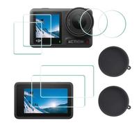 ULBTER Screen Protector for DJI OSMO Action 4 Camera + Lens cap[6+2 Pieces]