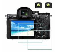 ULBTER Screen Protector for Sony Alpha A7V A7 V A7R VI A7R V A7RVI A7R6 A7RV A7M5 Camera & Hot Shoe Cover, 0.3mm 9H Hardness Tempered Glass Cover Anti-Scrach Anti-Fingerprint Anti-Bubble [3 Pack]