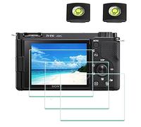 ULBTER Screen Protector for Sony Alpha ZV-1F ZV-E10 ZV-1 ZV-1 II ZV1 ZVE10 ZV1F Camera & Hot Shoe Cover 0.3mm 9H Hardness Tempered Glass Cover Anti-Scrach Anti-Bubble [3+2 Pack]