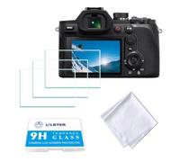 ULBTER Screen Protector for Sony RX10 V RX10V + Microfiber Cleaning Wiper | [3+1 Pack] 3Pcs Tempered Glass Cover 0.3mm 9H Hardness + 1Pcs Microfiber Wiper Anti-Scrach Anti-Fingerprint Anti-Bubble
