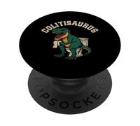 Ulcerative Colitis Awareness Colitisaurus Funny IBD Warrior PopSockets Adhesive PopGrip