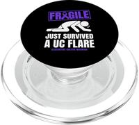 Ulcerative Colitis Awareness Funny IBD Warrior Life PopSockets PopGrip for MagSafe