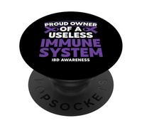 Ulcerative Colitis Awareness Funny IBD Warrior PopSockets Adhesive PopGrip